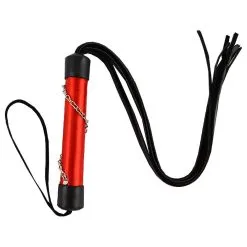 Chicote Vermelho 8 Tiras 40Cm Pau Brasil