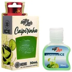 Gel Ice Comestível 30Ml Soft Love Menta